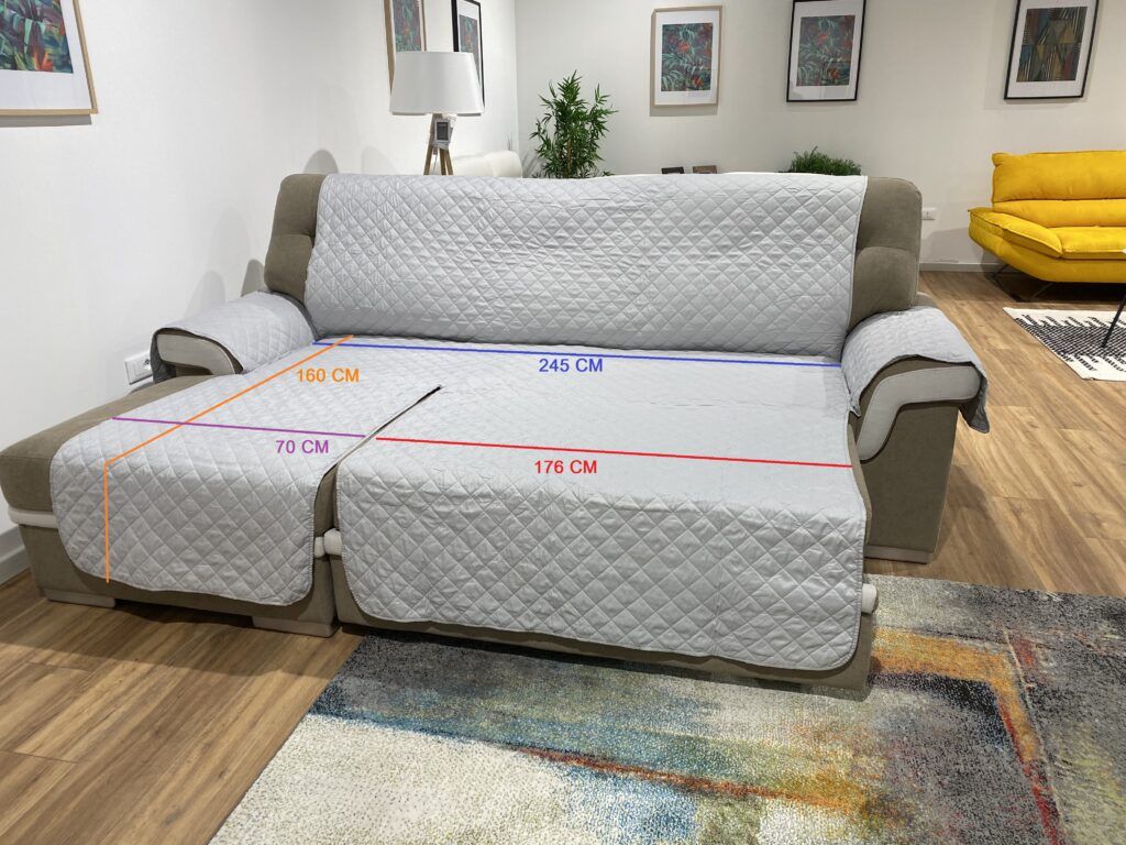 MISURE COPRIDIVANO 3P CHAISE